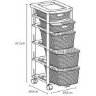 CAJONERO RATTAN 4G TP (*)